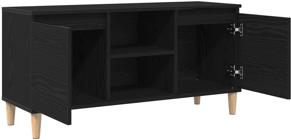 TV staliukas Televizoriaus spintelė 102 x 35 x 50 cm Juodas ąžuolas
