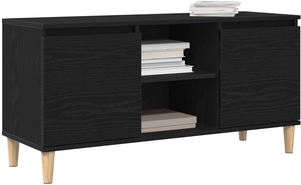 TV staliukas Televizoriaus spintelė 102 x 35 x 50 cm Juodas ąžuolas