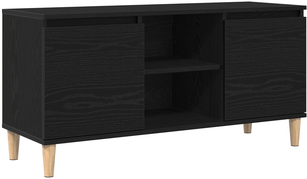 TV staliukas Televizoriaus spintelė 102 x 35 x 50 cm Juodas ąžuolas