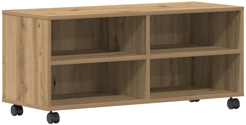 TV staliukas Televizoriaus spintelė 90 x 35 x 40.5 cm Ruda Apdirbta mediena