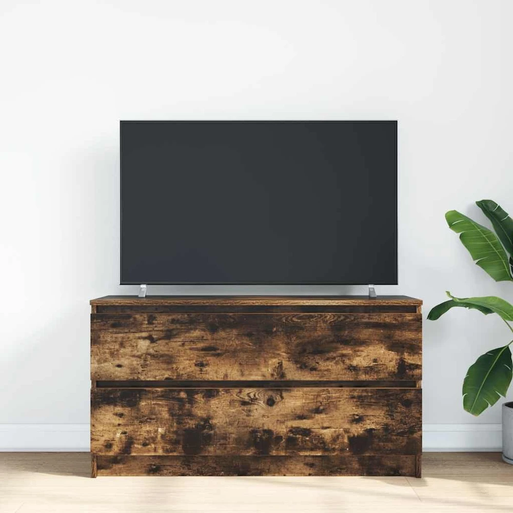 TV staliukas Televizoriaus spintelė, dūminio ąžuolo, 160x35x55cm, mediena