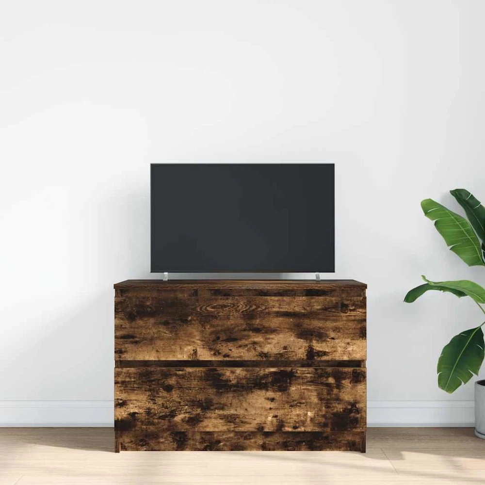 TV staliukas Televizoriaus spintelė, dūminio ąžuolo, 80x35x54 cm, mediena