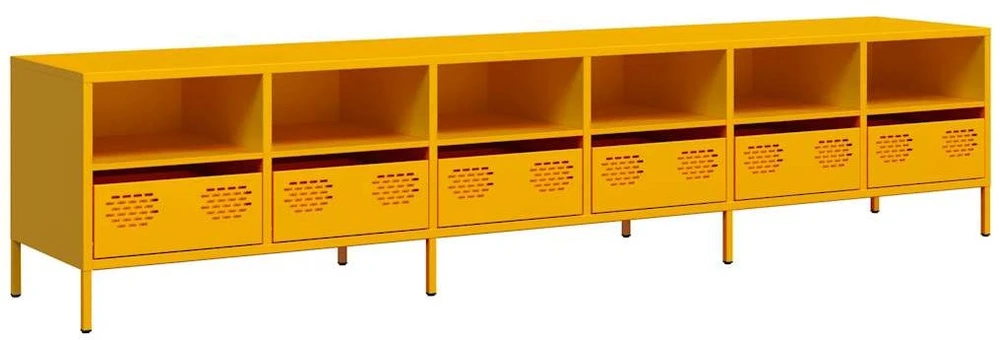 TV staliukas Televizoriaus spintelė, garstyčių, 202x39x43,5cm, plienas