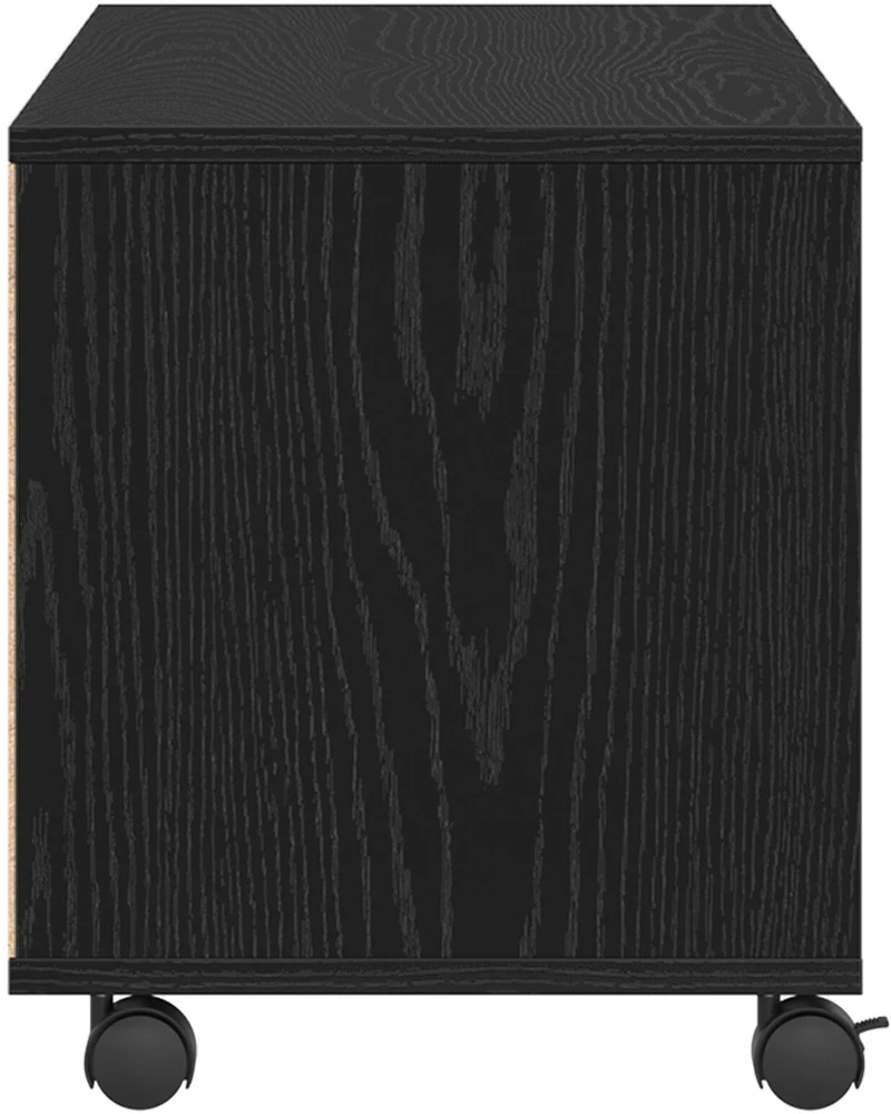 TV staliukas Televizoriaus spintelė 90 x 35 x 40.5 cm Juoda Apdirbta mediena
