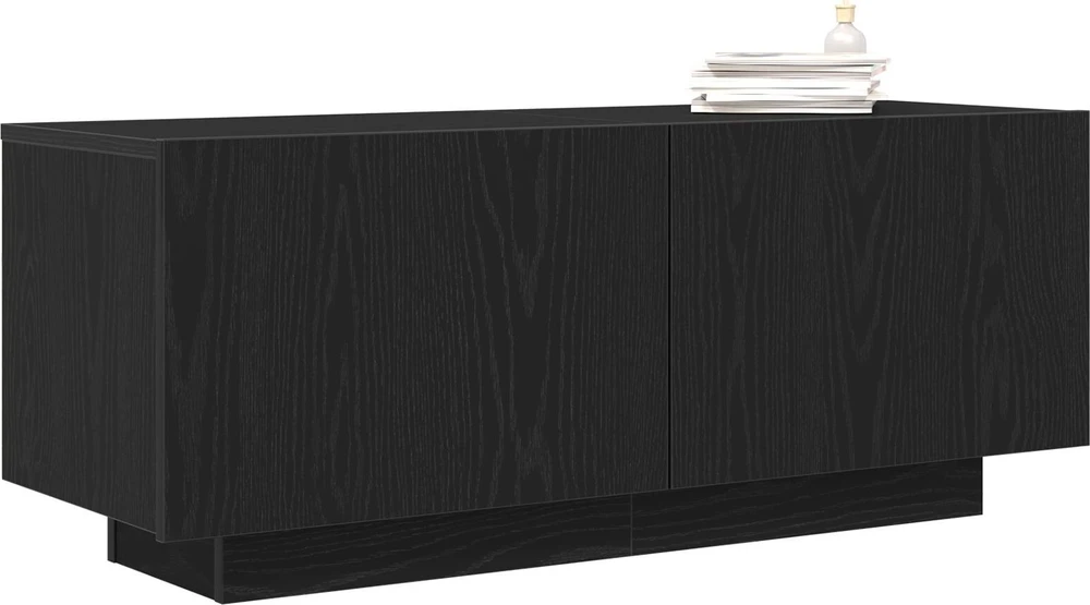 TV staliukas Televizoriaus spintelė 100 x 35 x 40 cm Juodas ąžuolas