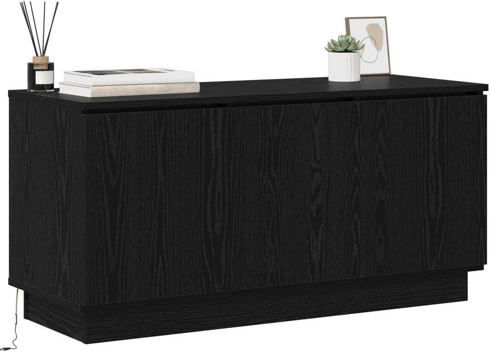 TV staliukas Televizoriaus spintelė 100 x 38 x 49 cm Juodas ąžuolas