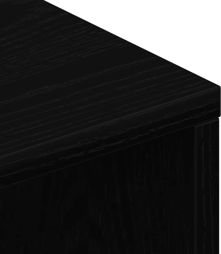 TV staliukas televizoriaus spintelė juodas ąžuolas 100x40x40 cm