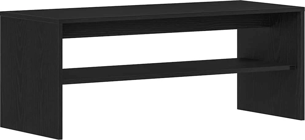 TV staliukas televizoriaus spintelė juodas ąžuolas 100x40x40 cm