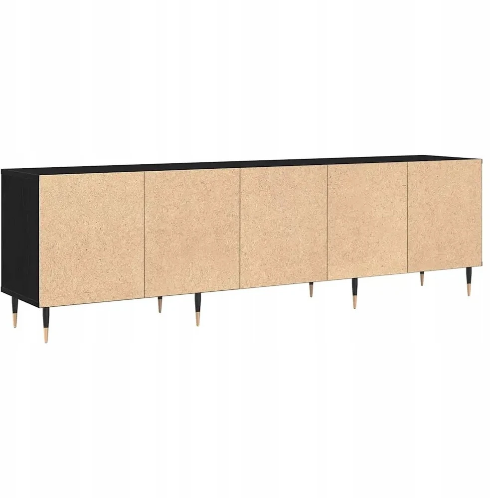 TV staliukas Televizoriaus spintelė 150 x 30 x 45 cm Juodas ąžuolas
