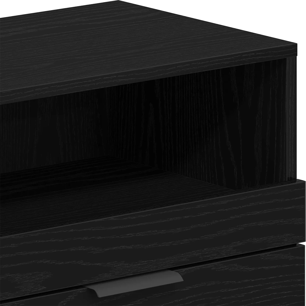 TV staliukas Televizoriaus spintelė 150 x 33,5 x 45 cm Juodas ąžuolas