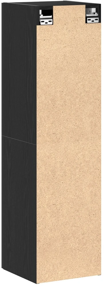 TV staliukas Sieninis televizoriaus stovas 30,5 x 30 x 110 cm Juodas ąžuolas