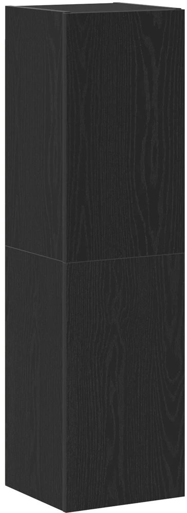 TV staliukas Sieninis televizoriaus stovas 30,5 x 30 x 110 cm Juodas ąžuolas