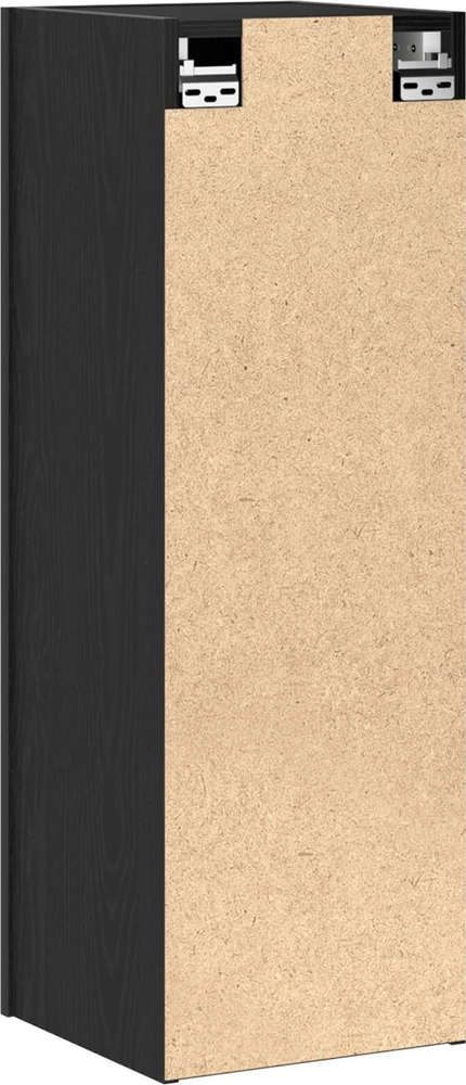 TV staliukas Sieninis televizoriaus stovas 30,5 x 30 x 90 cm Juodas ąžuolas