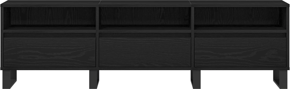 TV staliukas Televizoriaus spintelė 150 x 30 x 44,5 cm Juodas ąžuolas