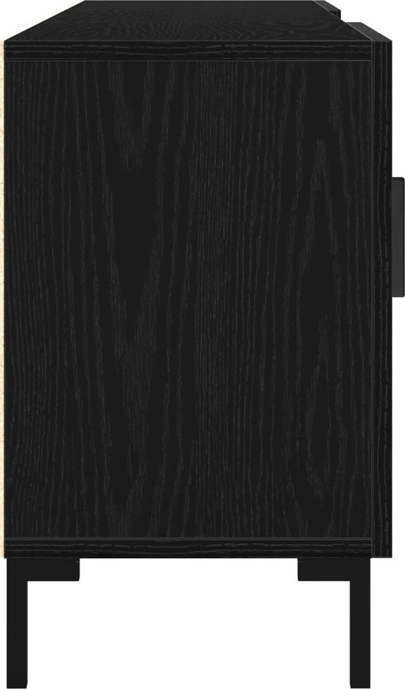 TV staliukas TV spintelių komplektas 150 x 30 x 50 cm Juodas ąžuolas