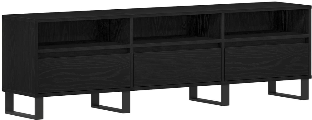 TV staliukas Televizoriaus spintelė 150 x 30 x 44,5 cm Juodas ąžuolas