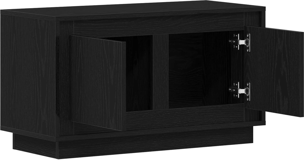 TV staliukas Televizoriaus spintelė 80 x 35 x 45 cm juoda ąžuolo