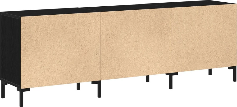 TV staliukas TV spintelių komplektas 150 x 30 x 50 cm Juodas ąžuolas
