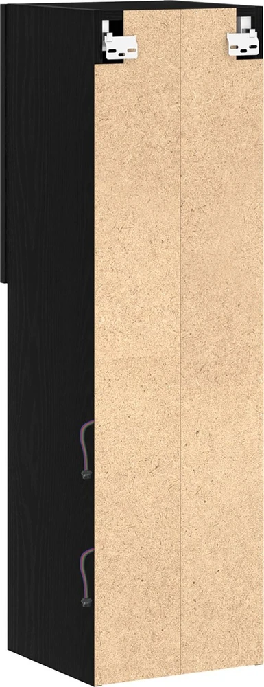 TV staliukas TV spintelių komplektas 30,5 x 30 x 102 cm Juodas ąžuolas