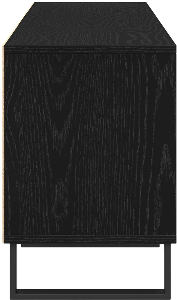 TV staliukas Televizoriaus spintelė 150 x 30 x 44,5 cm Juodas ąžuolas