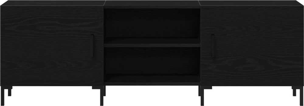TV staliukas TV spintelių komplektas 150 x 30 x 50 cm Juodas ąžuolas
