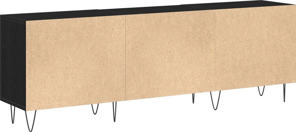 TV staliukas TV spintelių komplektas 150 x 30 x 50 cm Juodas ąžuolas