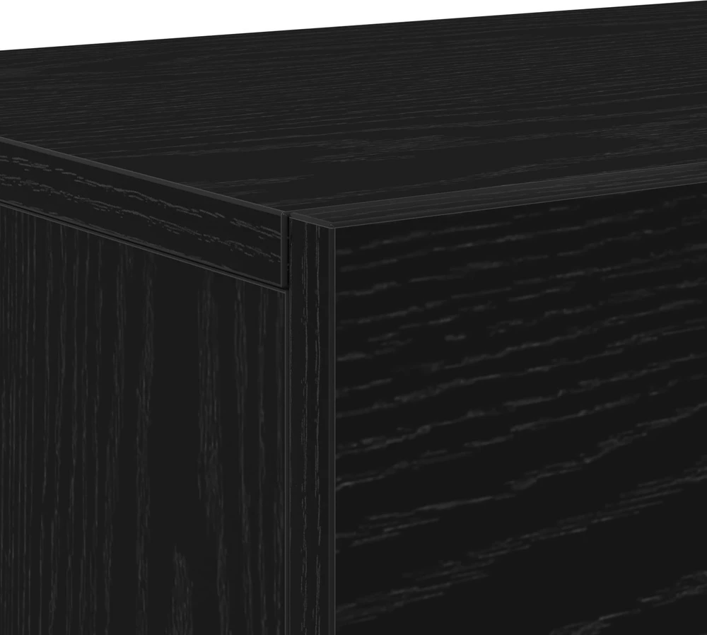 TV staliukas TV spintelių komplektas 150 x 30 x 50 cm Juodas ąžuolas