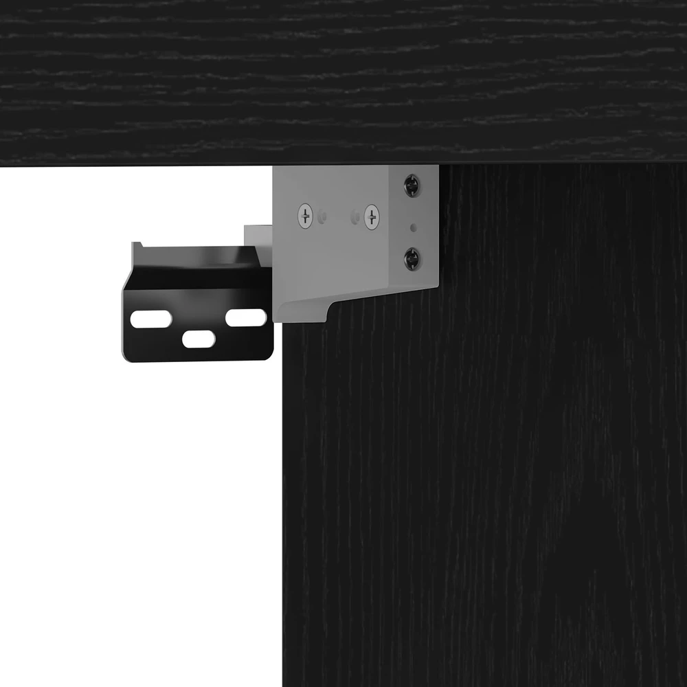 TV staliukas Televizoriaus spintelė 152 x 22 x 113 cm juoda ąžuolo