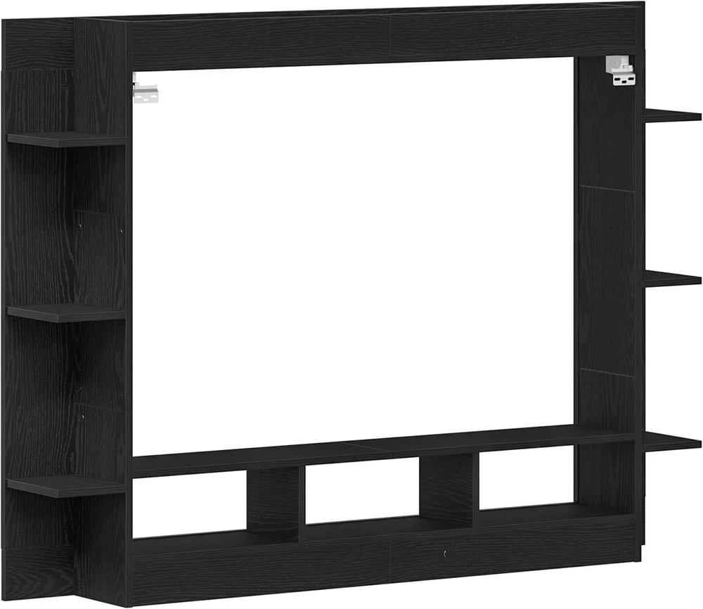 TV staliukas Televizoriaus spintelė 152 x 22 x 113 cm juoda ąžuolo
