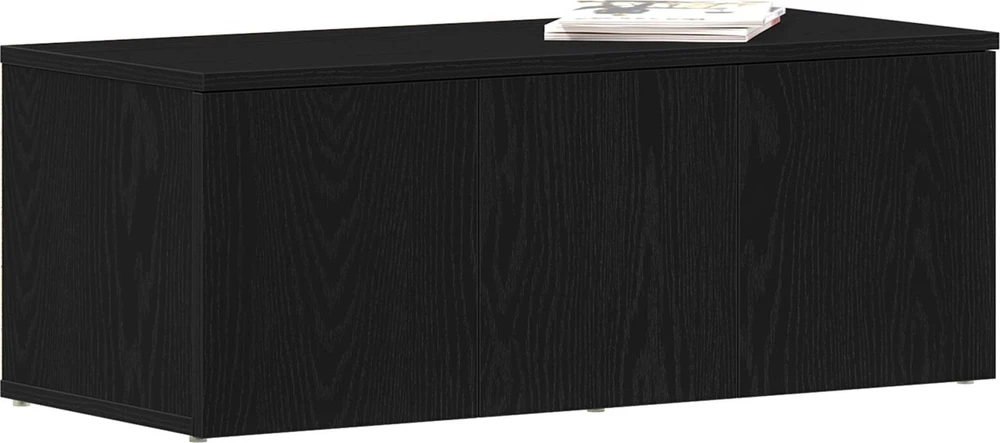 TV staliukas Televizoriaus spintelė 80x34x30 cm Juodas ąžuolas