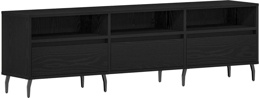 TV staliukas Televizoriaus spintelė 150 x 30 x 44,5 cm Juodas ąžuolas