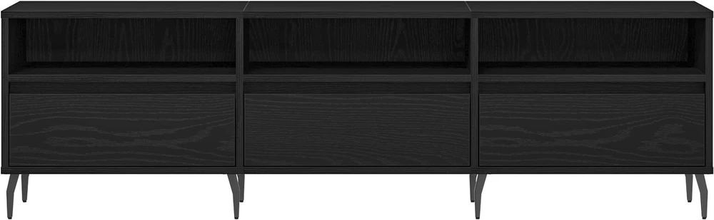 TV staliukas Televizoriaus spintelė 150 x 30 x 44,5 cm Juodas ąžuolas