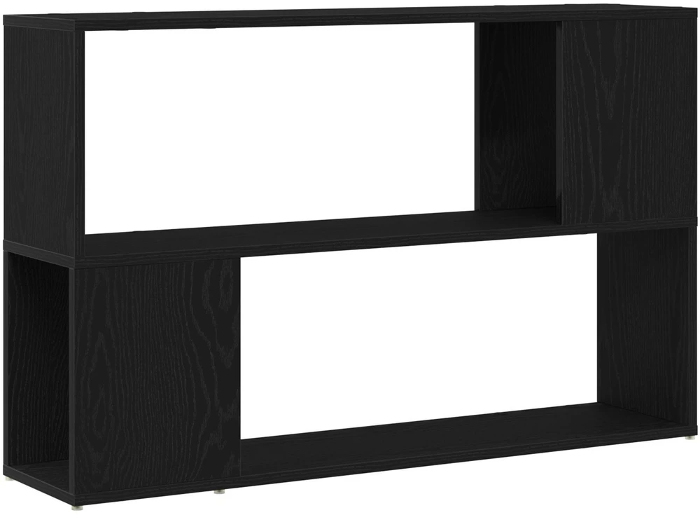 TV staliukas TV spintelių komplektas 100 x 24 x 63 cm Juoda Apdirbta mediena