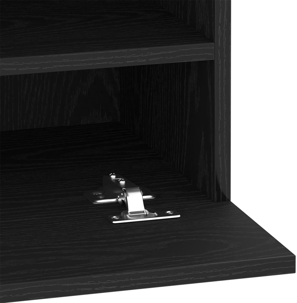 TV staliukas TV spintelių komplektas 40 x 30 x 60,5 cm Juoda