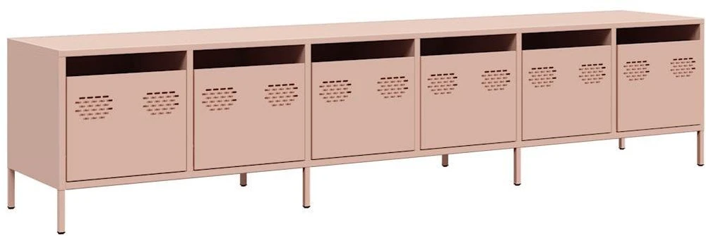 TV staliukas Televizoriaus spintelė, rožinės, 202x39x43,5 cm, plienas