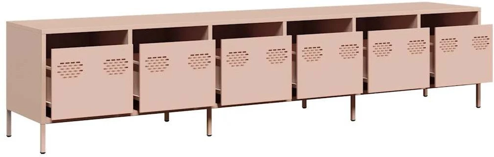 TV staliukas Televizoriaus spintelė, rožinės, 202x39x43,5 cm, plienas