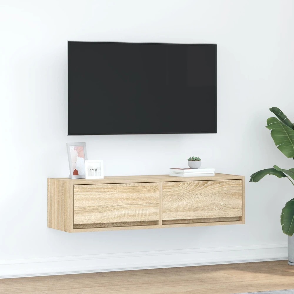 TV staliukas Televizoriaus spintelė 100 x 31 x 25,5 cm Sonoma ąžuolas