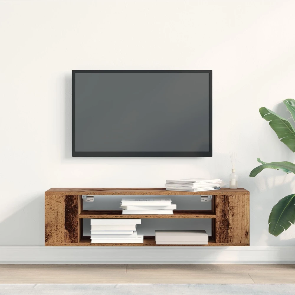 TV staliukas Televizoriaus spintelė 100 x 30 x 26,5 cm Sena mediena