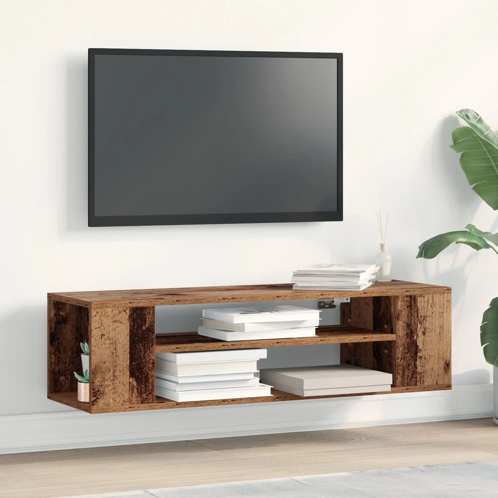 TV staliukas Televizoriaus spintelė 100 x 30 x 26,5 cm Sena mediena