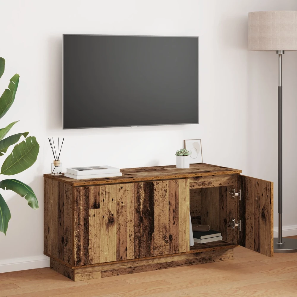 TV staliukas Televizoriaus spintelė 100 x 38 x 49 cm Senovinis medis