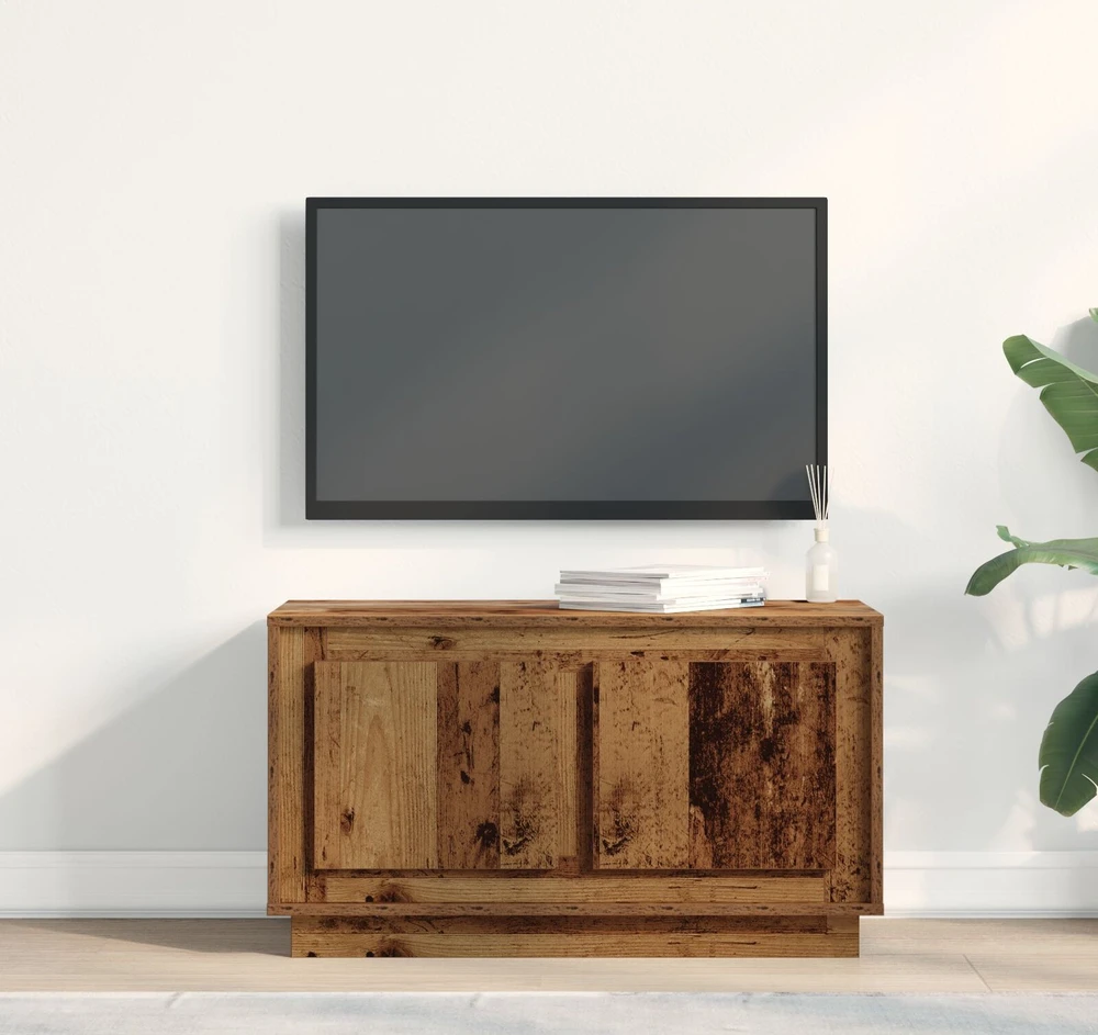 TV staliukas Televizoriaus spintelė 80 x 35 x 45 cm Sena mediena