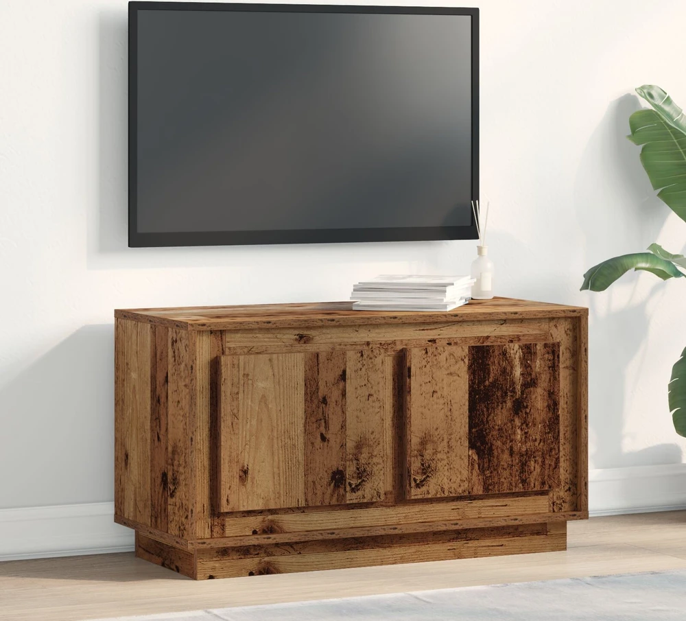 TV staliukas Televizoriaus spintelė 80 x 35 x 45 cm Sena mediena