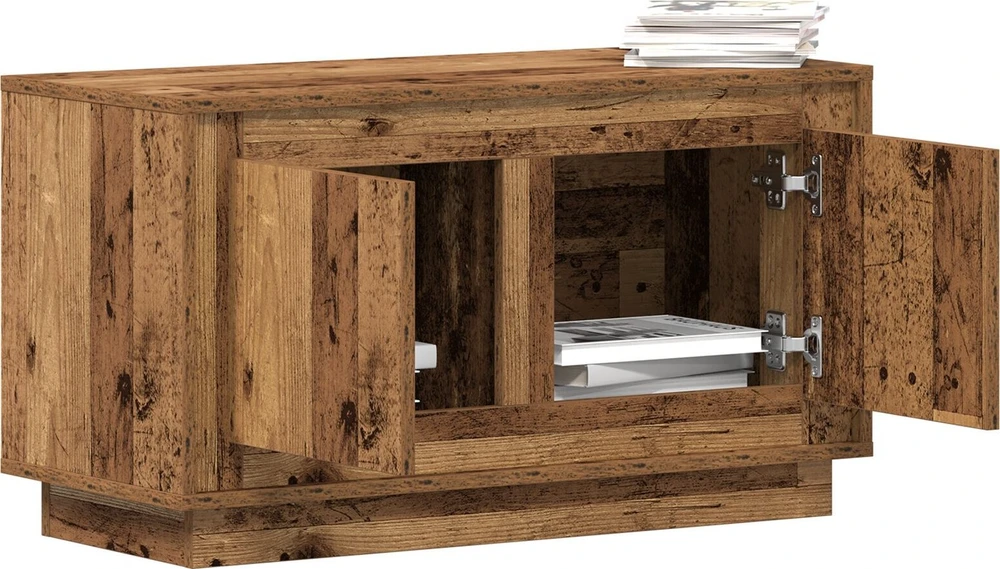 TV staliukas Televizoriaus spintelė 80 x 35 x 45 cm Sena mediena