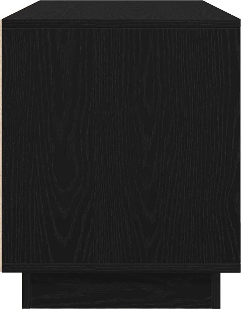 TV staliukas Televizoriaus spintelė su LED apšvietimu, juoda, 100x41x50 cm