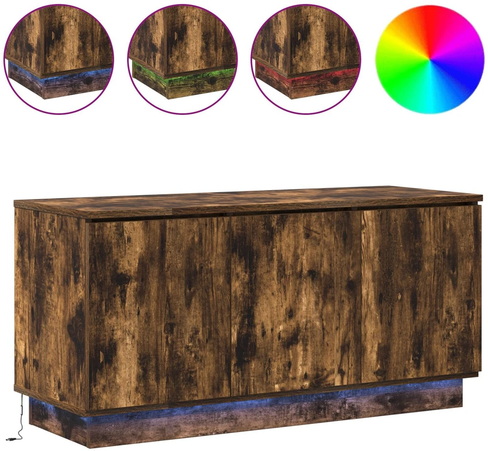 TV staliukas Televizoriaus spintelė 100 x 38 x 49 cm Rūkyta ąžuolas