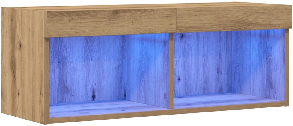 TV staliukas TV spintelių komplektas 80 x 30 x 30 cm artisano ąžuolo
