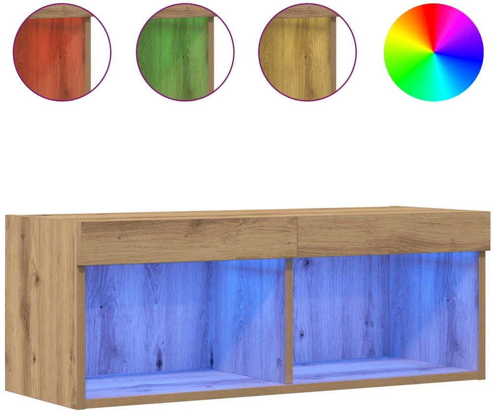 TV staliukas TV spintelių komplektas 80 x 30 x 30 cm artisano ąžuolo