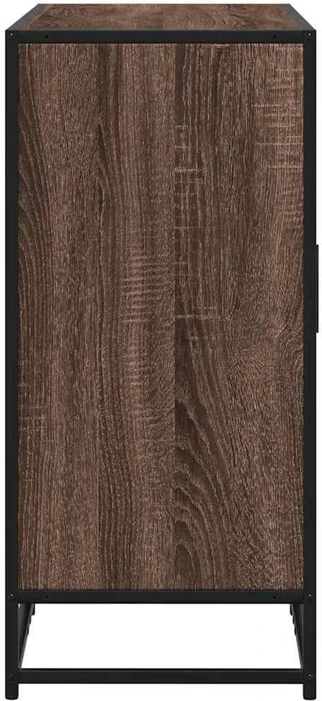 Šoninė spintelė, ruda ąžuolo, 92x35x76cm, apdirbta mediena
