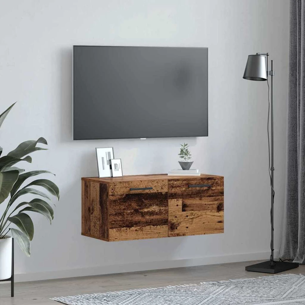 Sieninė spintelė 80 x 36.5 x 35 cm Apdirbta mediena