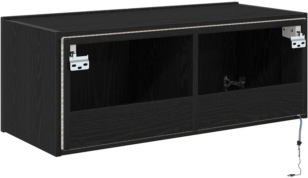 TV staliukas TV sieninė spintelė 80 x 35 x 31 cm Juodas ąžuolas